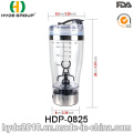 450 ml Tragbare Kunststoff Vortex Protein Shaker Flasche, Kundenspezifische Kunststoff Elektrische Protein Shaker Flasche (HDP-0825)